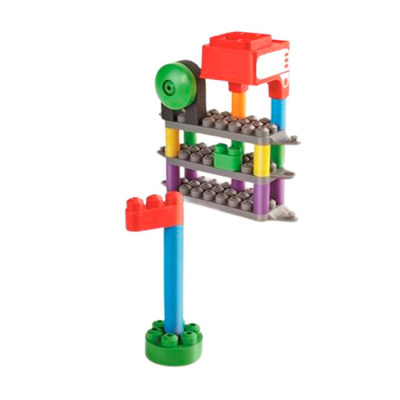 Конструктори з унікальними деталями - Конструктор PolyM Веселковий поїзд з цифрами (760022)#4