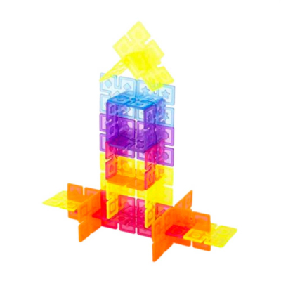 Конструктори з унікальними деталями - Конструктор Guidecraft Interlox Squares Квадрати (G16835)#2