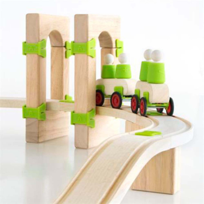 Залізниці та потяги - Дерев'яна дорога Guidecraft Block Science Мости світу (G2100R)#3