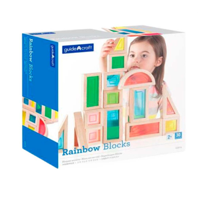 Развивающие игрушки - Кубики Guidecraft Block Play Большая радуга (G3016)#2