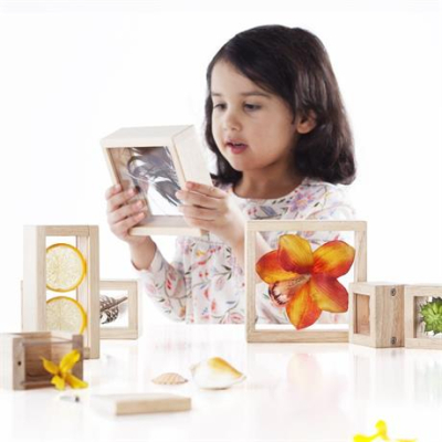 Научные игры, фокусы и опыты - Игровой набор Guidecraft Natural Play Сокровища в прозрачных ящиках (G3084)#5