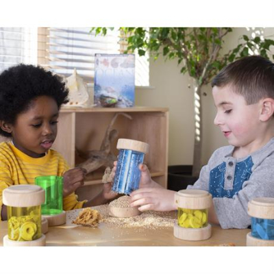 Научные игры, фокусы и опыты - Игровой набор Guidecraft Natural Play Сокровища в цветных баночках (G3087)#5