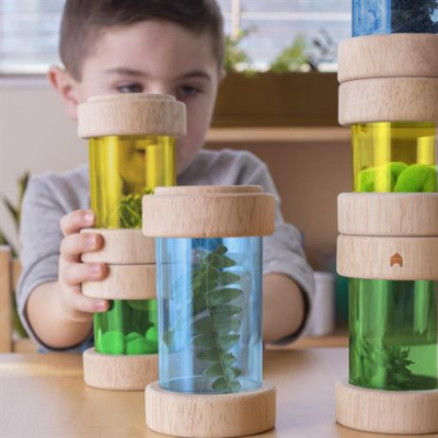 Научные игры, фокусы и опыты - Игровой набор Guidecraft Natural Play Сокровища в цветных баночках (G3087)#6