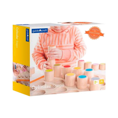 Розвивальні іграшки - Сортер Guidecraft Manipulatives Кольорові циліндри (G6734)#2