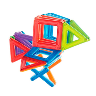 Магнітні конструктори - Магнітний конструктор Guidecraft PowerClix Frames (G9200)#4