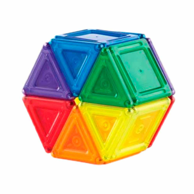 Магнітні конструктори - Магнітний конструктор Guidecraft PowerClix Solids (G9421)#3