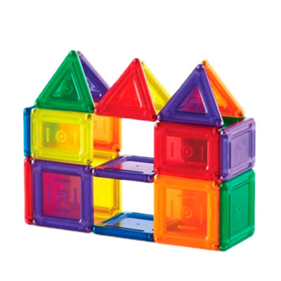 Магнітні конструктори - Магнітний конструктор Guidecraft PowerClix Solids (G9421)#4