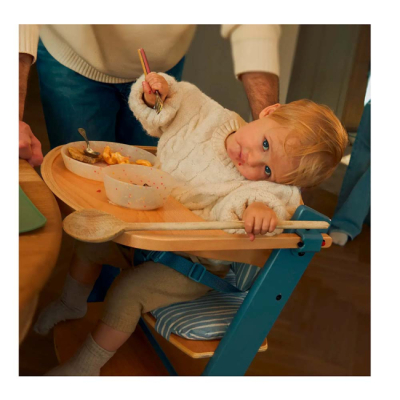 Товары по уходу - Стульчик для кормления Kinderkraft Enock Nordic Breeze с подушкой (KHENOC00NOR0000)#4