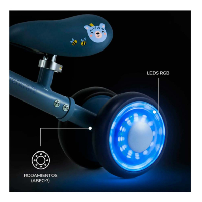 Беговелы - Каталка-беговел Kinderkraft Cutie Flash Blue (KRCUFL00BLU0000)#3