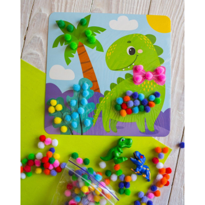 Наборы для творчества - Набор для творчества Ranok Creative Pompon Art Дракончик (10100693У)#3