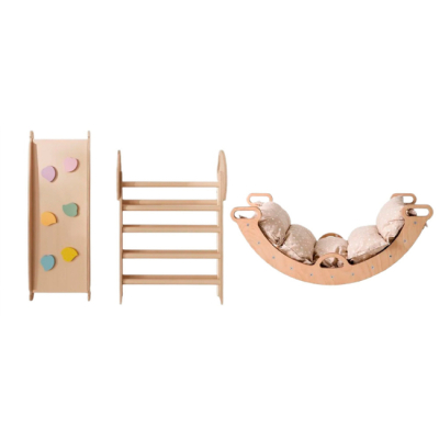 Ігрові комплекси, гойдалки, гірки - Ігровий комплекс Goodevas Монтессорі 4 в 1  бежевий (4820281140549)#2
