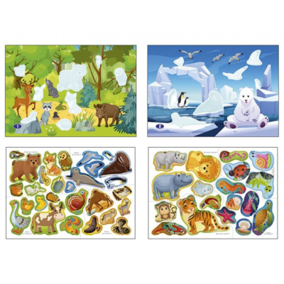 Раскраски и активитибуки (2-6 лет) - ​Книжка «Альбом із наліпками. Світ звірят» (4823076149871)#2