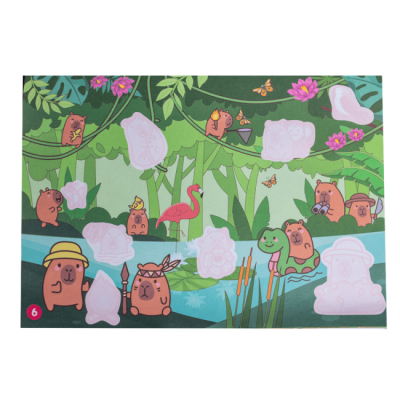 Раскраски и активитибуки (2-6 лет) - ​Книжка «Альбом з наліпками. Капібари» (4827476909431)#2