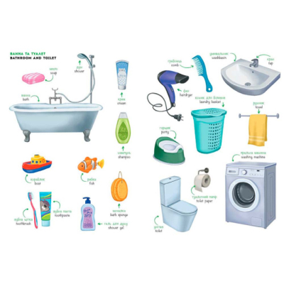 Книги для самых маленьких (0-3 года) - Книжка «Мої перші англійські слова. Я і мій дім» Наталія Мусієнко (9786178771102)#3