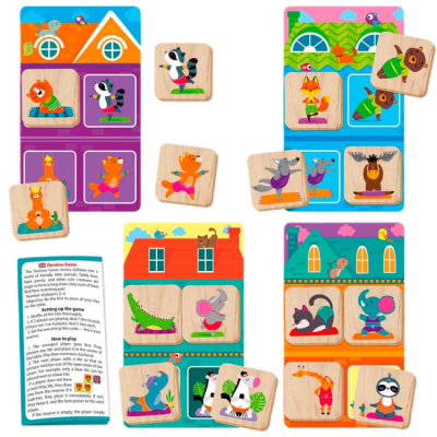 Настольные игры - Настольная игра Roter Kafer Лото Йога для животных (RW4012)#2