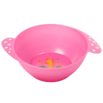 Детская посуда и аксессуары - Мисочка Baboo Safari с ручками розовая (9-030)#2