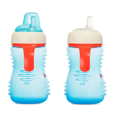 Детская посуда и аксессуары - Поильник Baboo с силиконовым носиком синий (8-125)#2