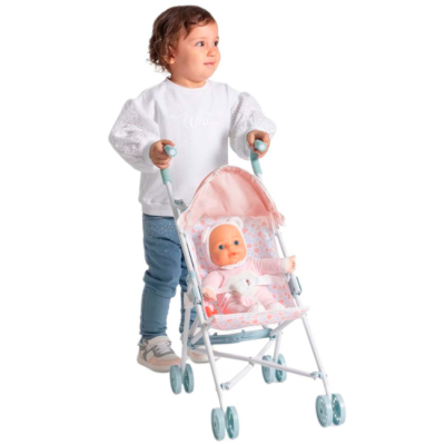 Транспорт и питомцы - Коляска для куклы Chicco розовая (8058664177844)#2