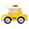 Фигурки персонажей - Кап такси металлическая машина 6 см (83175)#2