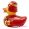 Іграшки для ванни - Іграшка гумова LiLaLu Качечка Пожежник (L1828)#3