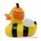 Іграшки для ванни - Іграшка гумова Funny Ducks Качечка Бджола (L1890)#2