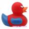 Іграшки для ванни - Іграшка гумова Funny Ducks Качечка Спайдермен (L1880)#2