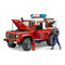 Транспорт і спецтехніка - Джип Пожежний Land Rover Defender BRUDER (02596)#2