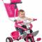 Дитячий транспорт - Велосипед з козирком і багажником Smoby Рожевий (444207)#2