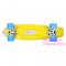 Скейтборди - Дитяча дошка для катання GO Travel жовта блакитні колеса 56 cм (LS-P2206YBS)#4