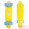 Скейтборди - Дитяча дошка для катання GO Travel жовта блакитні колеса 56 cм (LS-P2206YBS)#5