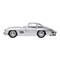 Автомоделі - Автомодель Bburago Mercedes-Benz 300 SL 1954 срібляста (18-22023 silver)#2