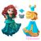 Ляльки - Ігровий міні набір Модні Принцеси Меріди Disney Princess (B5327/B7159)#2