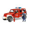 Транспорт и спецтехника - Машинка игрушечная Пожарный джип Рэнглер Рубикон с фигуркой пожарного Bruder (02528)#3
