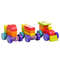 Розвивальні іграшки - Дерев'яна іграшка Cubika Поїзд Веселковий експрес (12923)#2