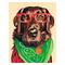 Товары для рисования - Набор ROSA техника акриловый живопись по номерам Мудрый пес (N0001376)#3
