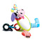 Підвіски, мобілі - Іграшка на коляску Yookidoo Моє перше дзеркальце Корівка (40144)#2