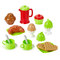 Дитячі кухні та побутова техніка -  Возик з набором посуду та продуктами ECOIFFIER Сніданок 23 аксесуарів (001612)#2