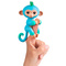 Фигурки животных - Интерактивная игрушка Fingerlings Обезьянка Чарли голубо-зеленая 12 см (W37204/3723)#3