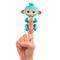 Фигурки животных - Интерактивная игрушка Fingerlings Обезьянка Эдди зелено-синяя 12 см (W37204/3724)#2