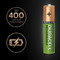 Акумулятори і батарейки - Акумуляторні батареї Duracell Ni-MH AAA HR03 750mAh 2шт (5000394038769)#2