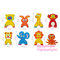 Іграшки для ванни - Аква-пазли Baby Great Кумедні тваринки 8 іграшок (GB-FM8A) (5002025)#5
