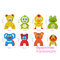 Іграшки для ванни - Аква-пазли Baby Great Смішні тваринки 8 іграшок (GB-FM8B) (5002026)#4