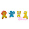 Игрушки для ванны - Аква-пазлы Baby Great Забавные животные 4 игрушки (GB-FM4A) (5002027)#3