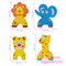 Іграшки для ванни - Аква-пазли Baby Great Кумедні тваринки 4 іграшки (GB-FM4A) (5002027)#5