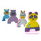 Іграшки для ванни - Аква-пазли Baby Great Смішні тваринки 4 іграшки (GB-FM4D) (5002028)#3