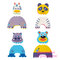 Іграшки для ванни - Аква-пазли Baby Great Смішні тваринки 4 іграшки (GB-FM4D) (5002028)#4