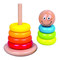 Развивающие игрушки - Пирамидка Bino деревянная (81032)#2