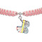 Ювелирные украшения - Браслет UMa&UMi Коляска серебро розовый (410543200611)#2