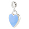 Ювелирные украшения - Кулон UMa&UMi Сердце серебро голубой (8927264107400)#2