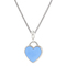 Ювелирные украшения - Кулон UMa&UMi Сердце серебро голубой (8927264107400)#3